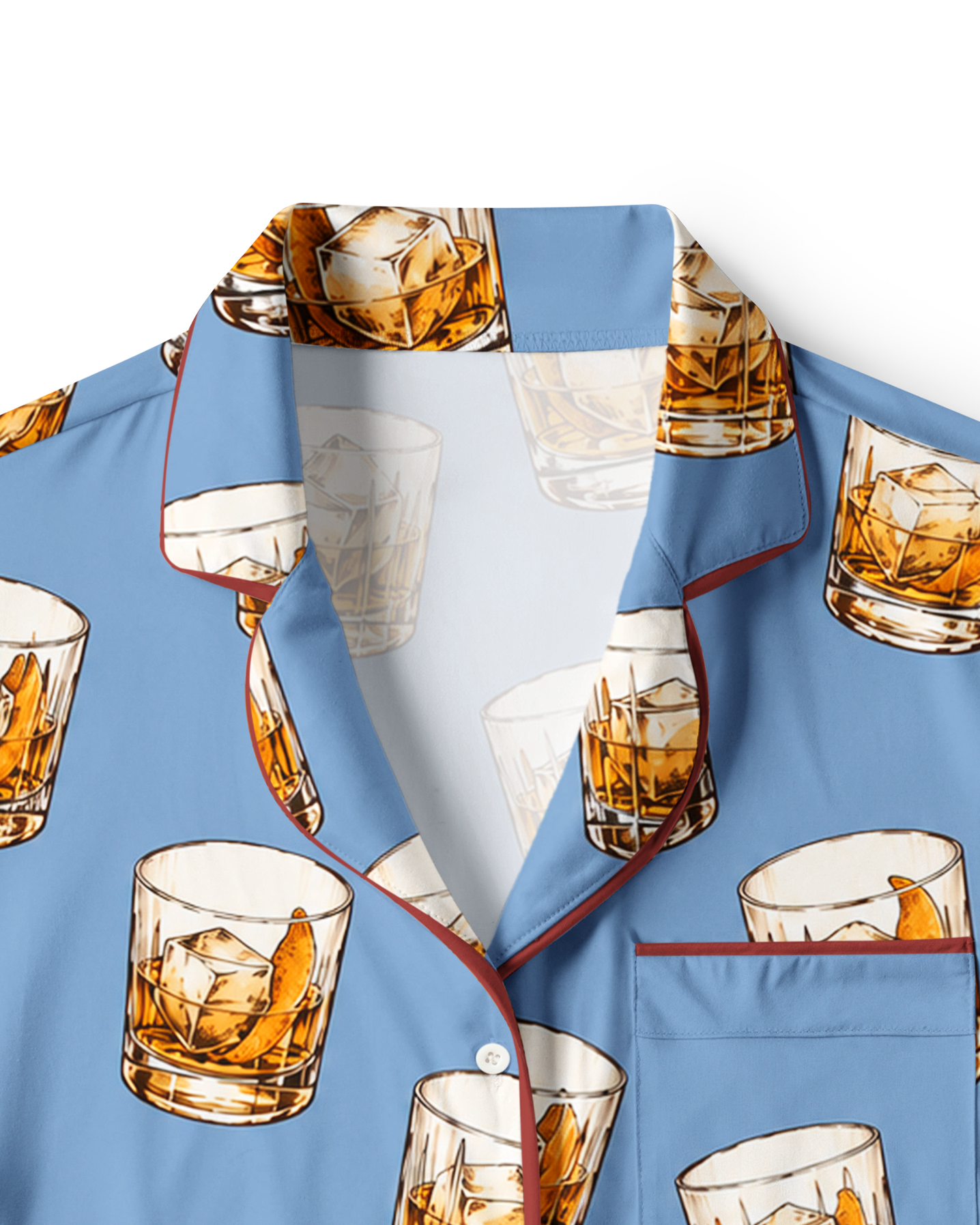 TheRetroTee Whiskey Rocks Vintage Pajama Set