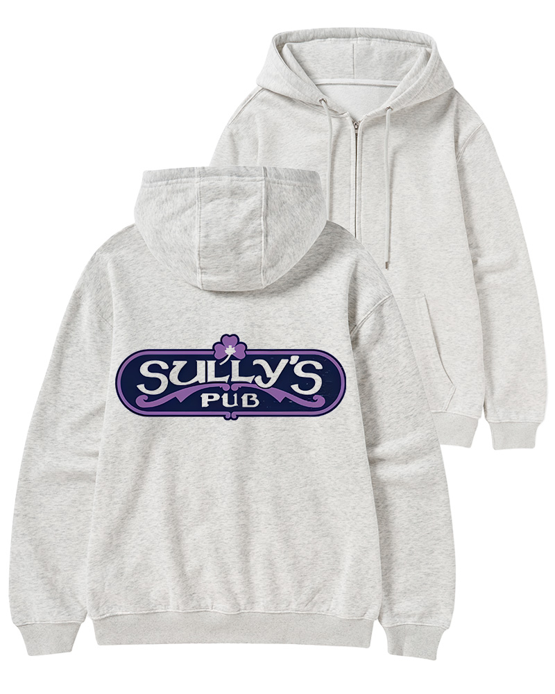 TheRetroTee Bar and Pub Culture 1970s Zip-Up Hoodie