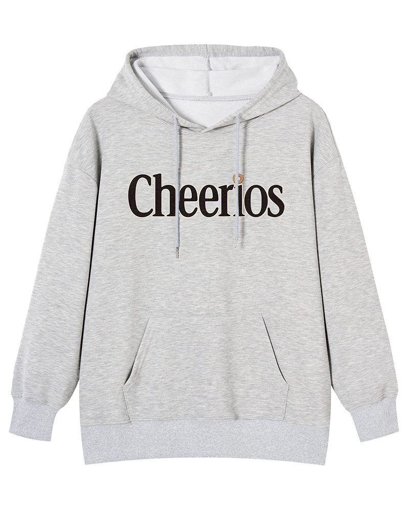 TheRetroTee 1940s Cheerios Breakfast Nostalgic Cotton Hoodie