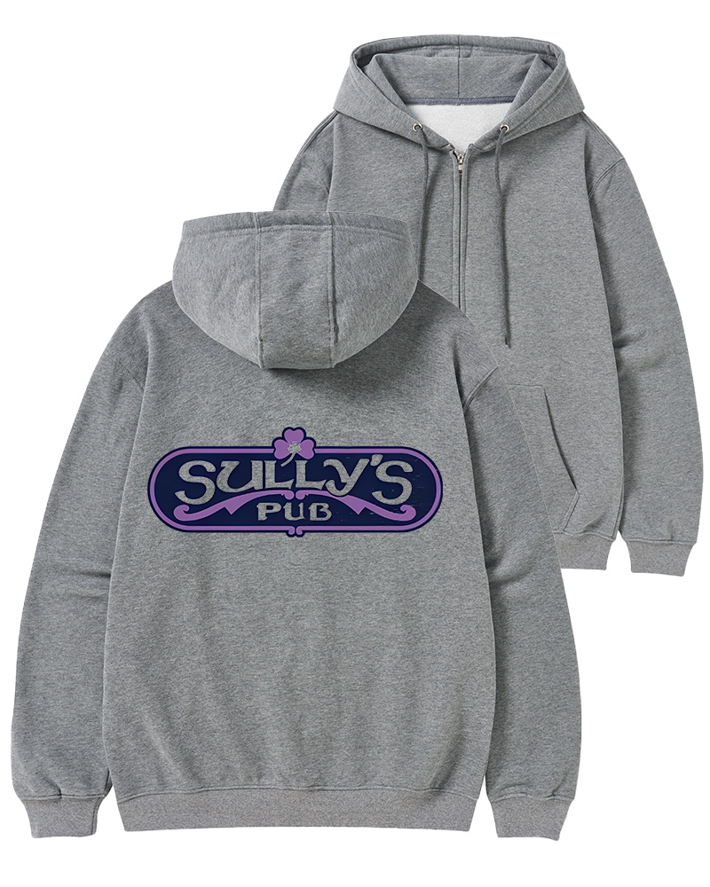 TheRetroTee Bar and Pub Culture 1970s Zip-Up Hoodie