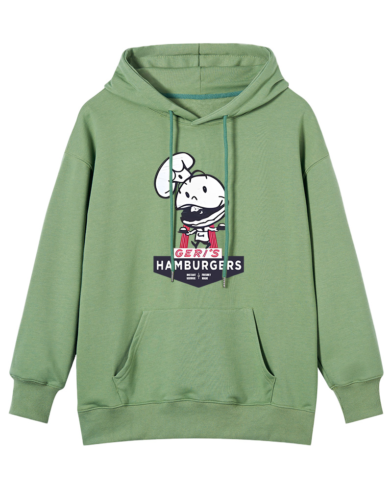 TheRetroTee Geri's Hamburgers Rockford 1970s Cotton Hoodie