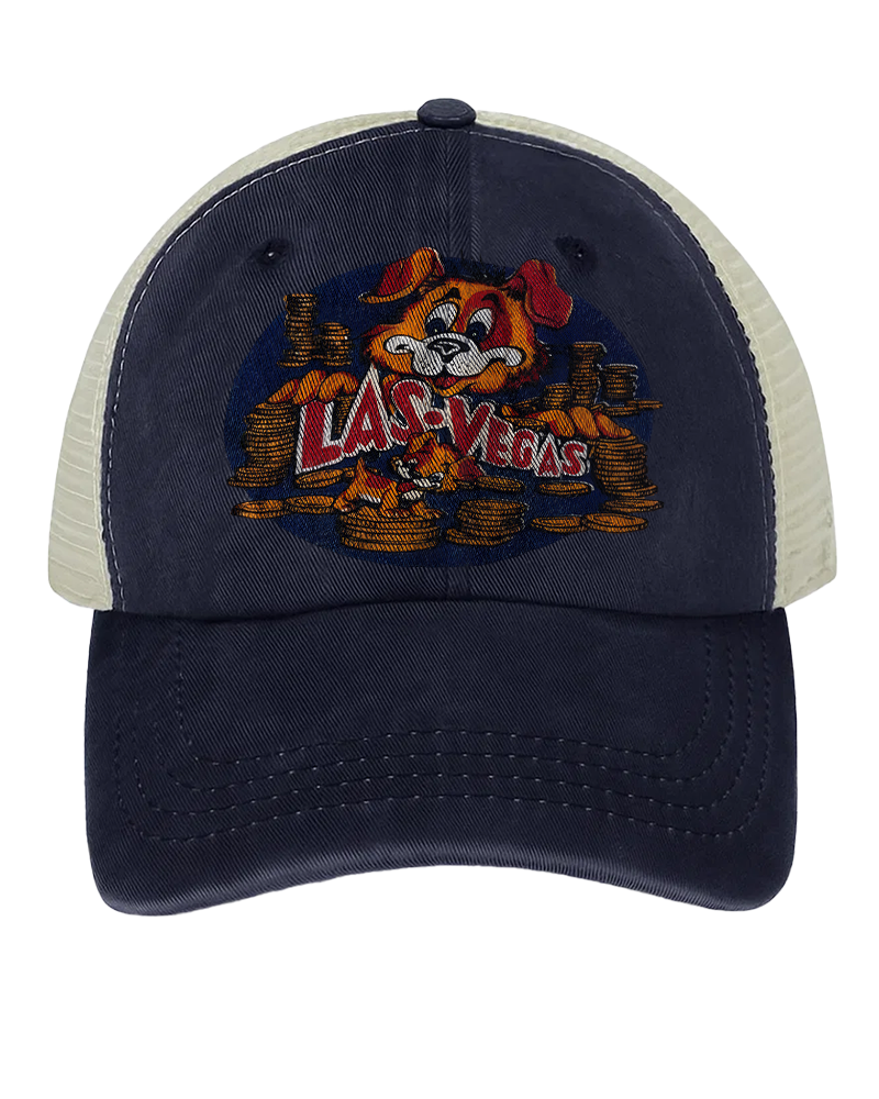 TheRetroTee Vintage 60s Las Vegas Dog Baby Trucker Hat