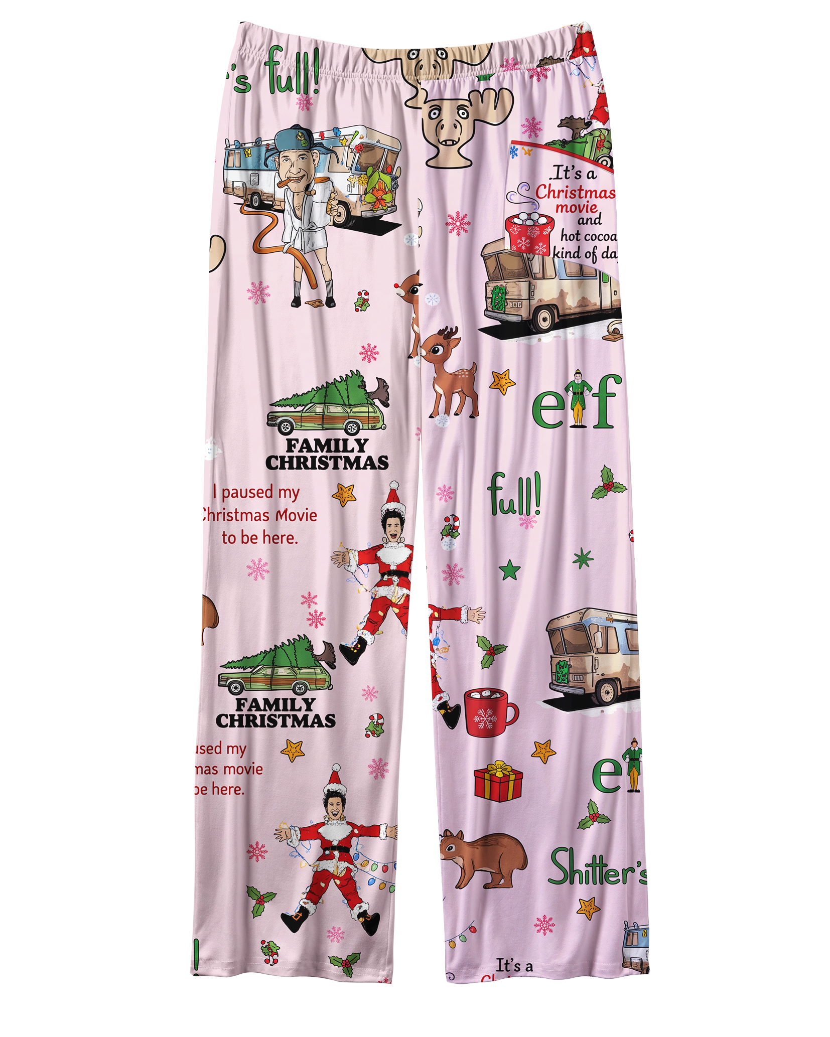 TheRetroTee Pink Movie Collage Vintage Pajama Set
