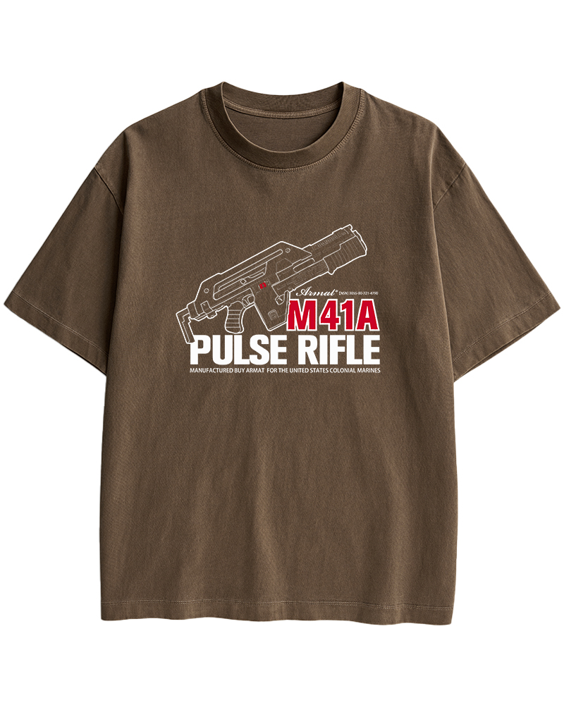 TheRetroTee M41A Pulse Rifle 1980s Cotton T-Shirt