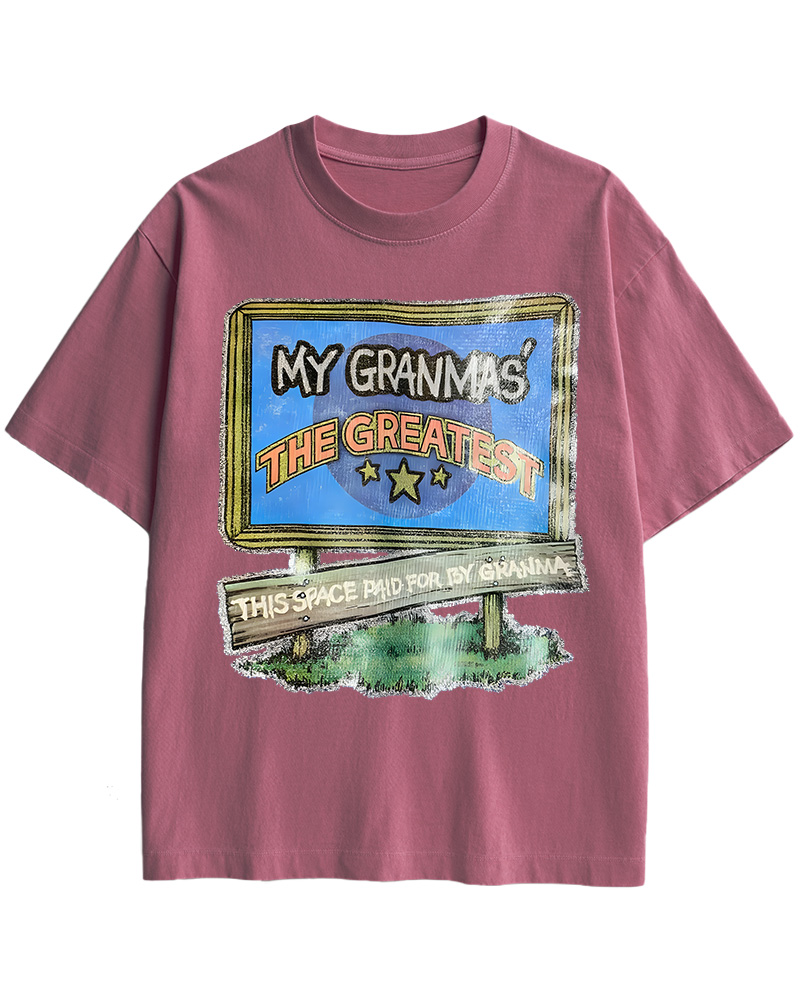 TheRetroTee 70s-80s Funny Greatest Grandma Cotton T-Shirt