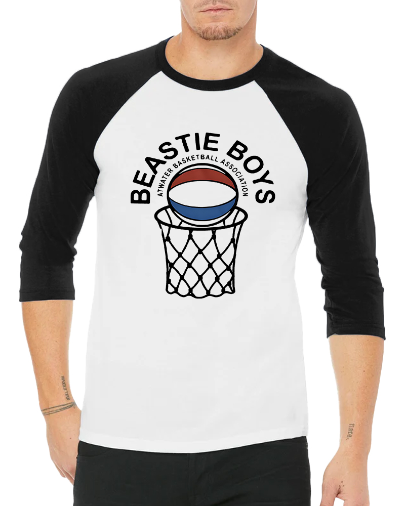 Atwater Basketball Association Beastie Boys Long Sleeve Raglan T-Shirt