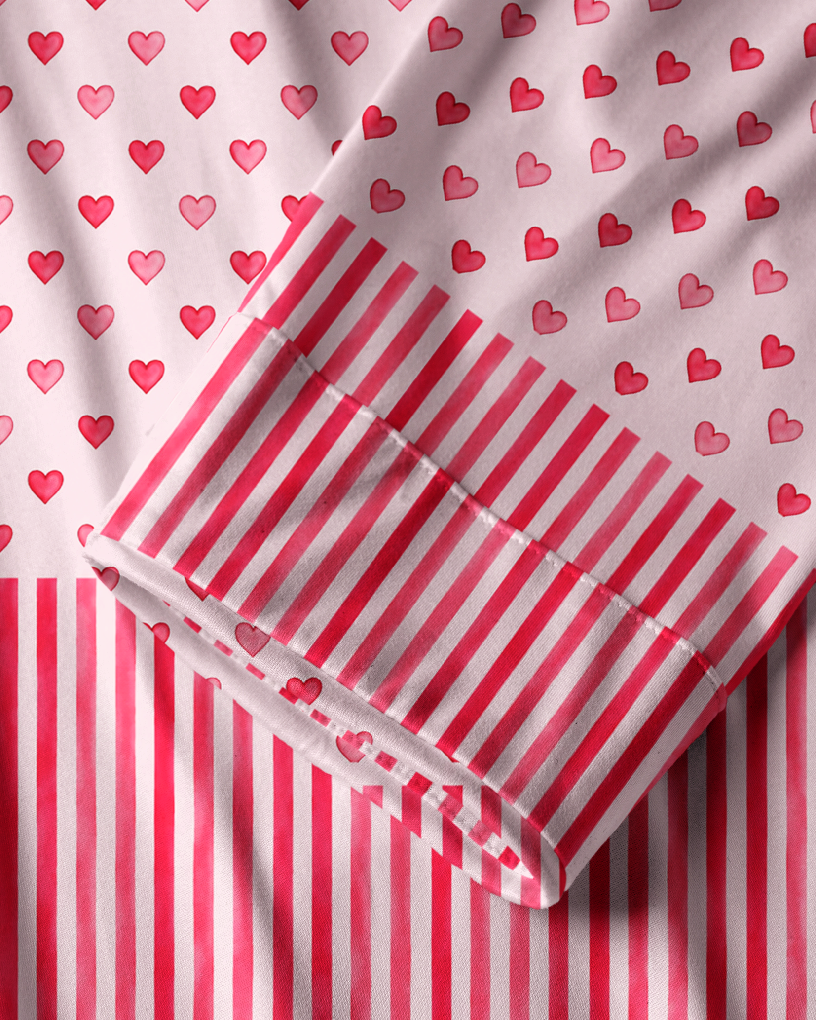 TheRetroTee Valentine Block Vintage Pajama Set
