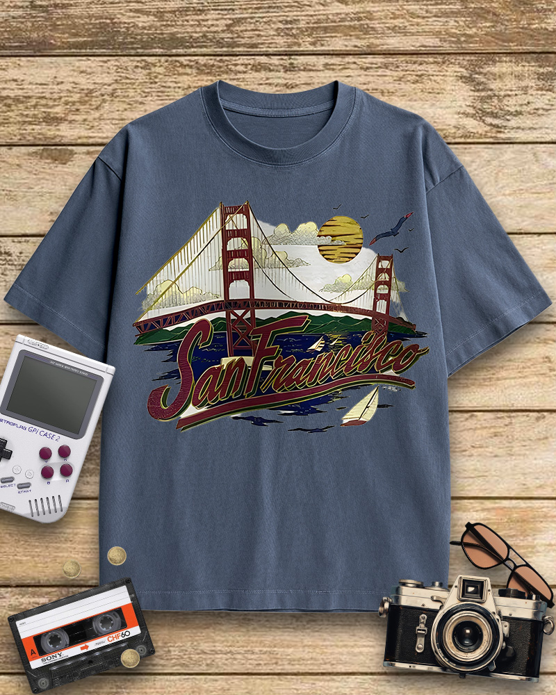 TheRetroTee Vintage San Francisco Cotton T-Shirt