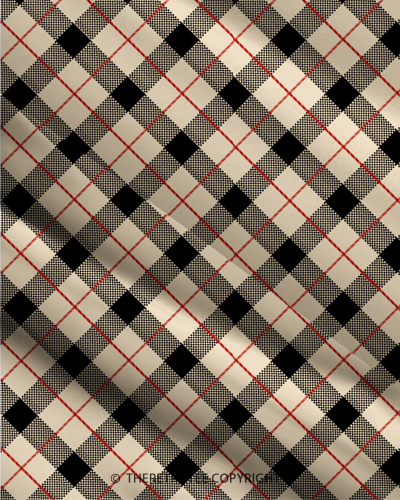 TheRetroTee 1950s Vintage Argyle Plaid Preppy Strappy Maxi Dress