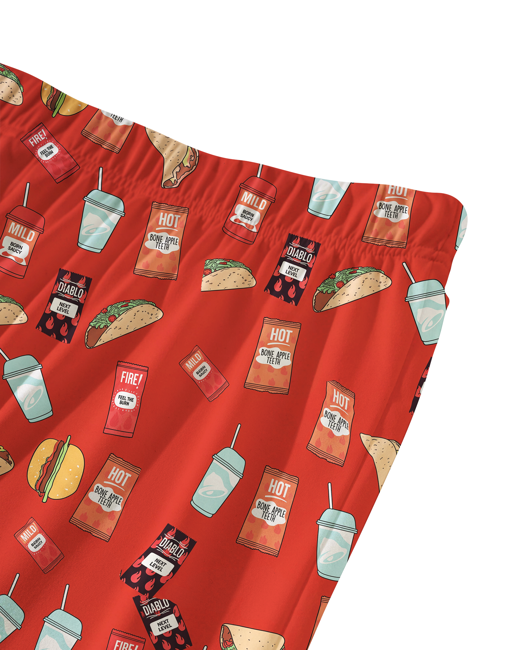 TheRetroTee Taco Spicy Feast Vintage Pajama Set
