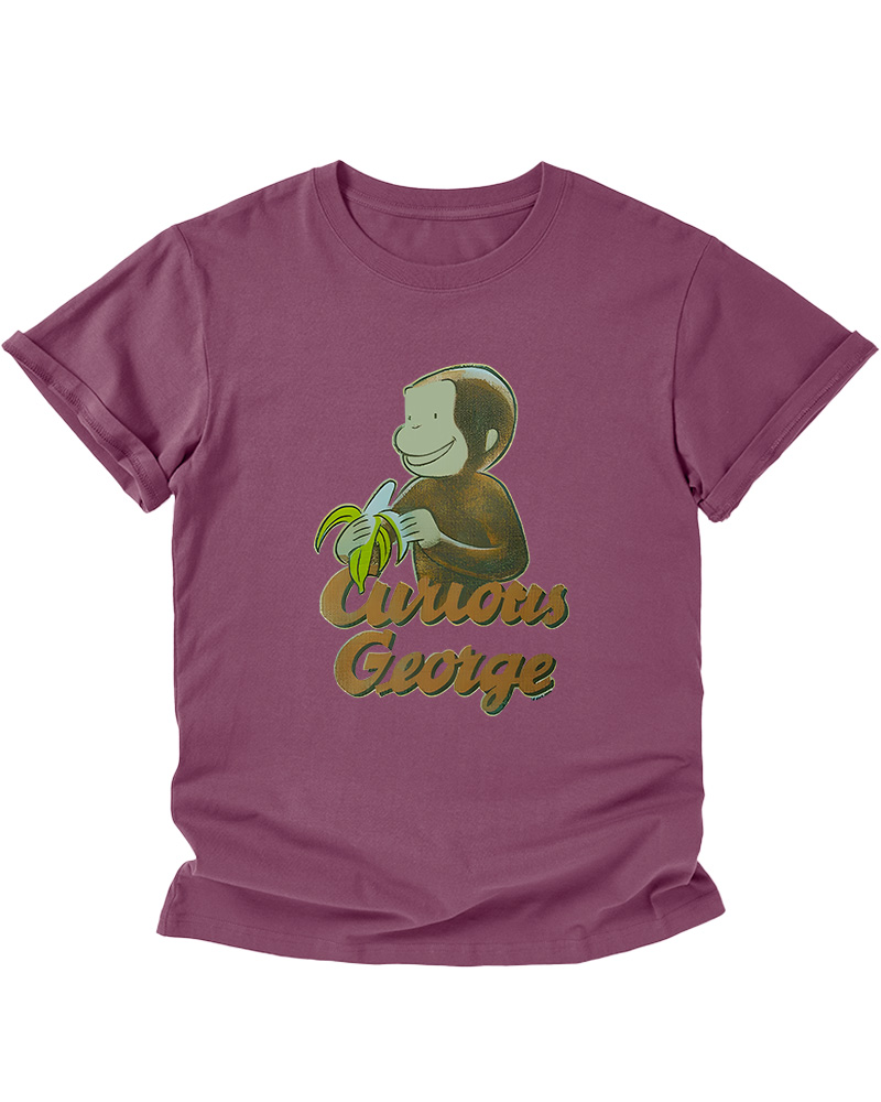TheRetroTee Curious George Banana 1940s Kids T-Shirt