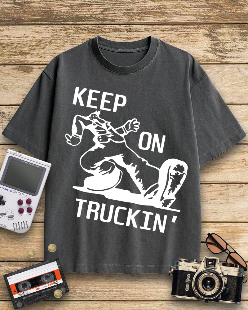 TheRetroTee 70s Keep On Truckin' Cotton T-Shirt