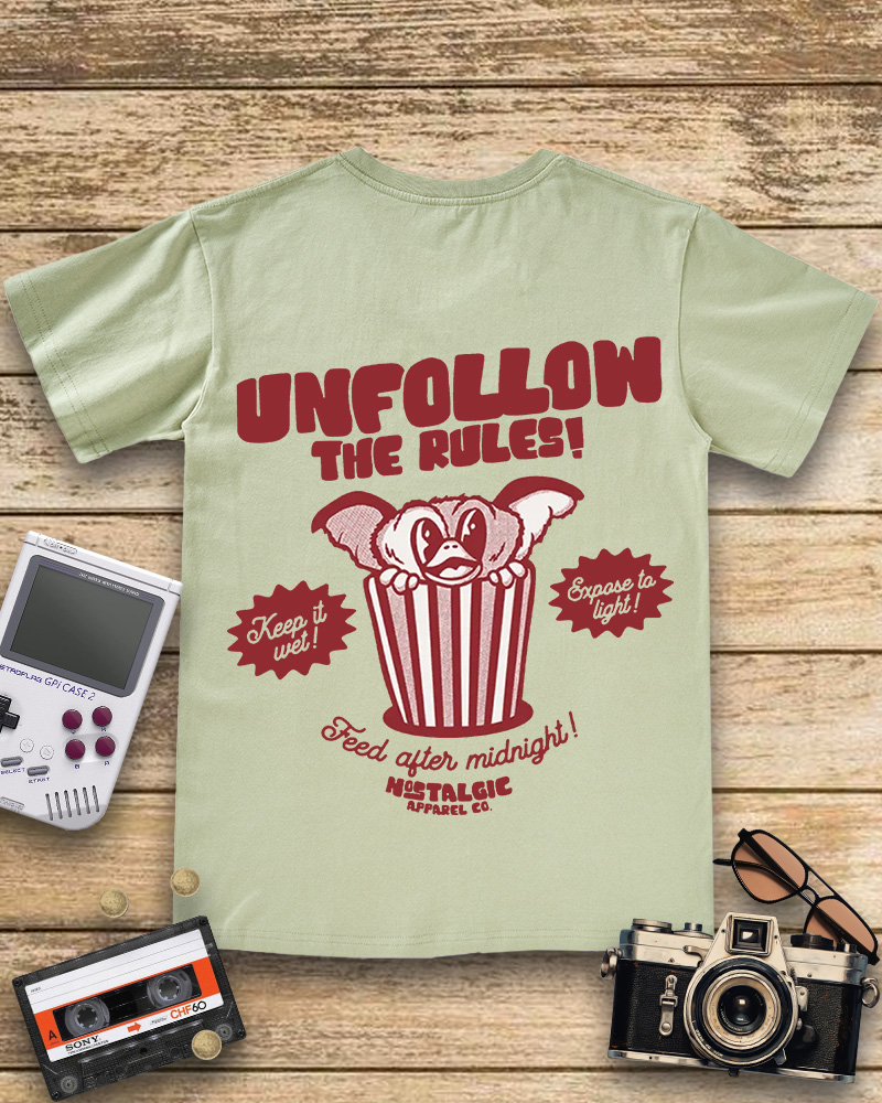 TheRetroTee Unfollow the Rules  V-neck T-Shirt