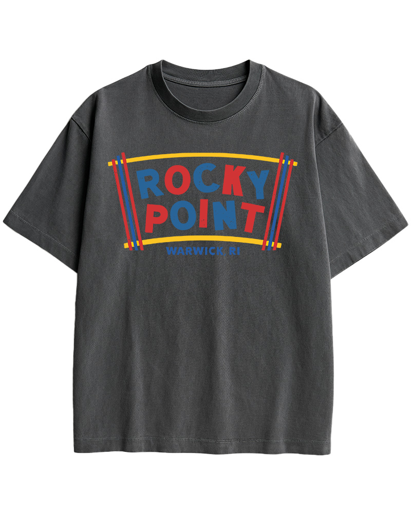 TheRetroTee Rocky Point 1980s Cotton T-Shirt