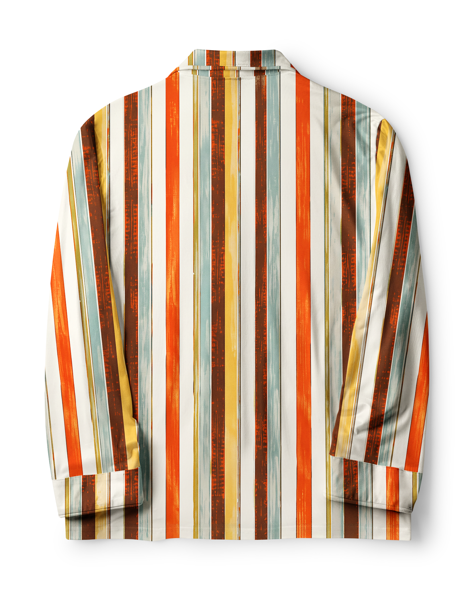 TheRetroTee Painted Retro Multistripe Vintage Pajama Set