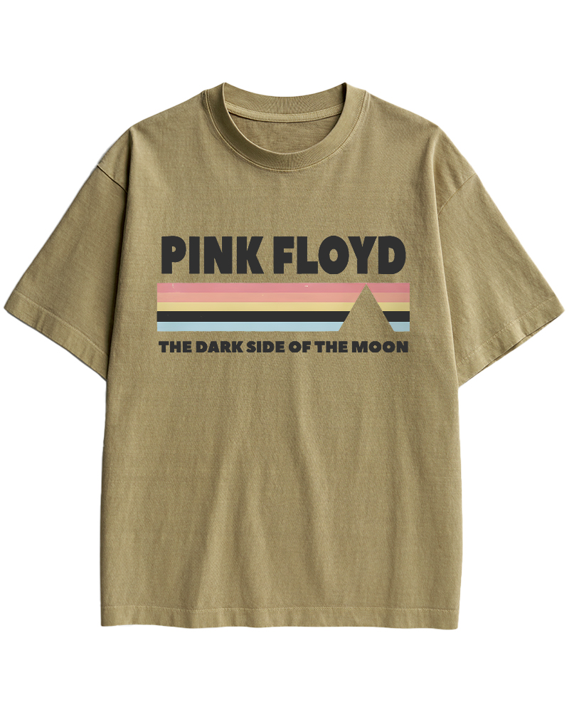 TheRetroTee Pink Floyd Dark Side of the Moon 1970s Cotton T-Shirt