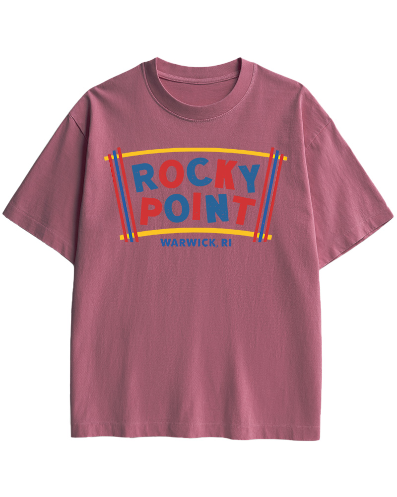 TheRetroTee Rocky Point 1980s Cotton T-Shirt