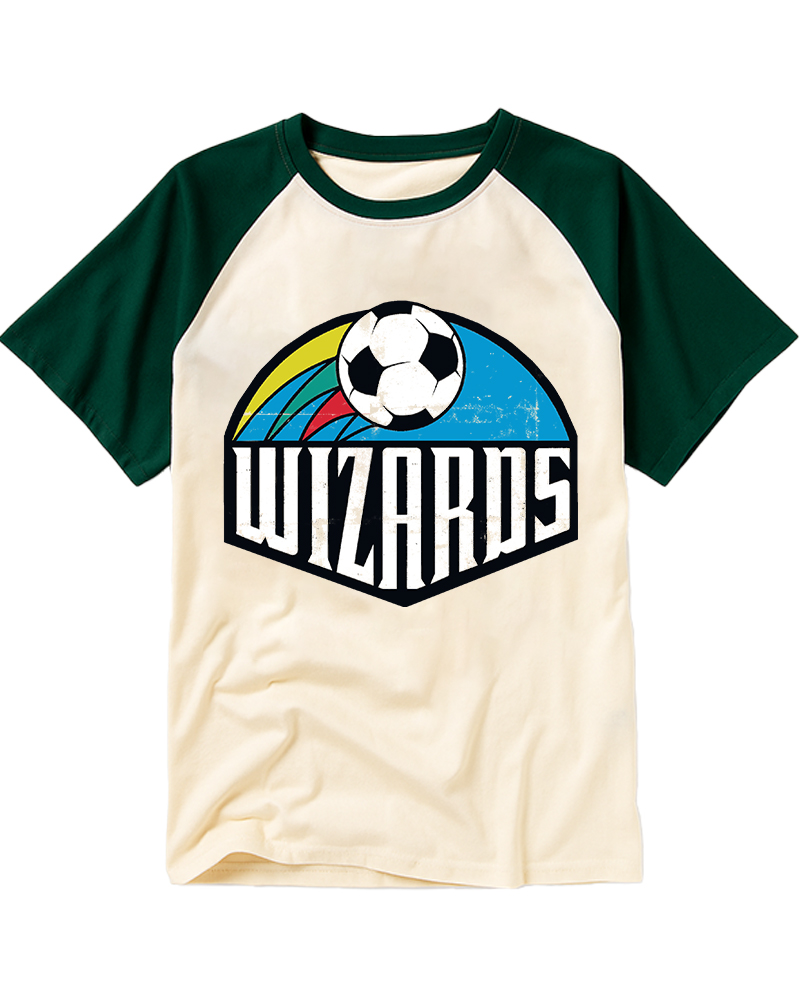 TheRetroTee Kansas City Wizards Raglan Baseball T-Shirt