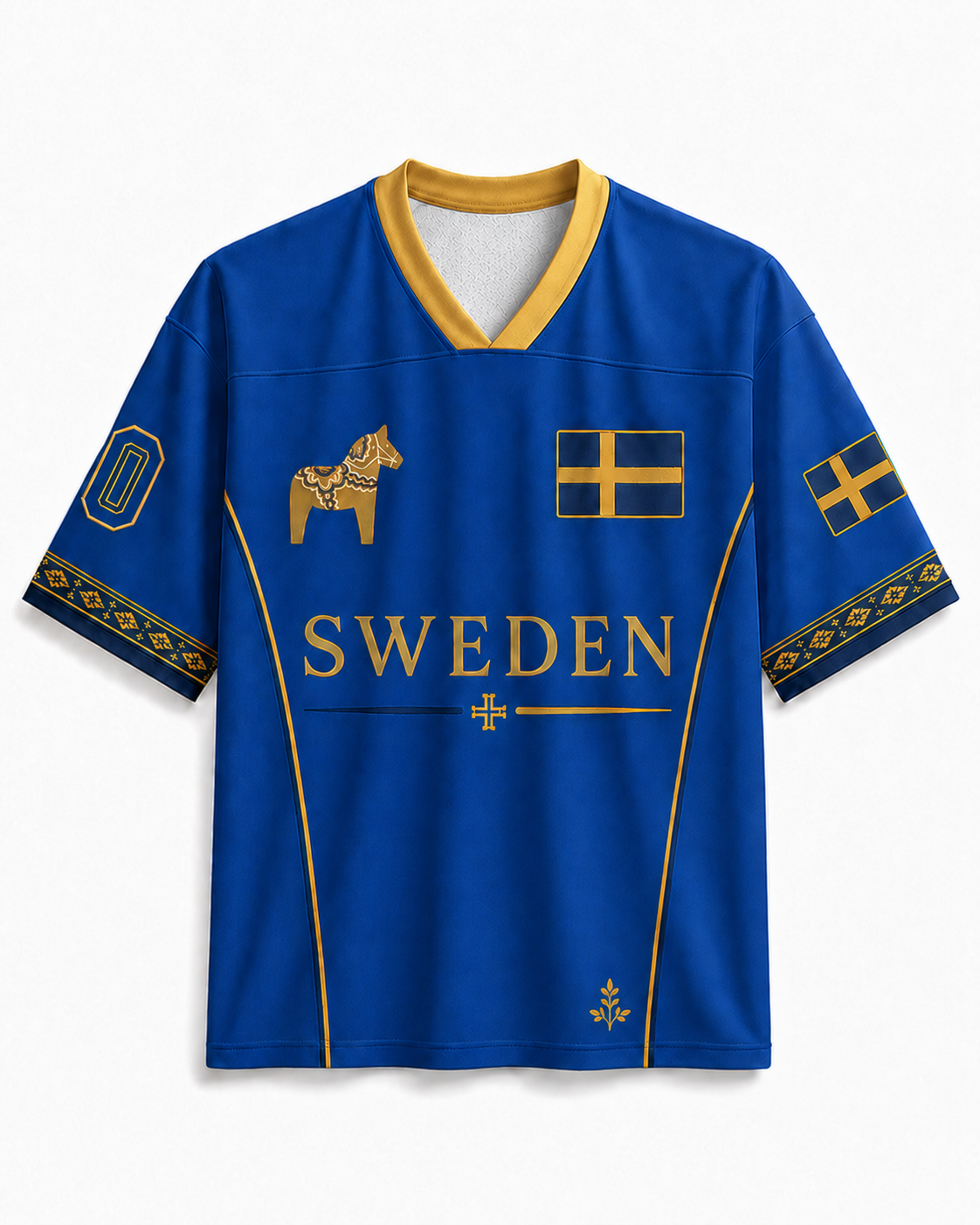 TheRetroTee 1980s Nordic Heritage Soccer Jersey