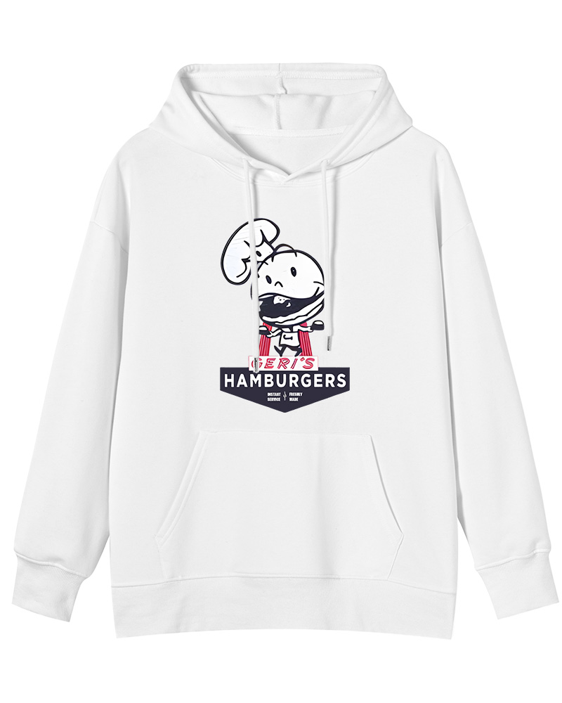 TheRetroTee Geri's Hamburgers Rockford 1970s Cotton Hoodie