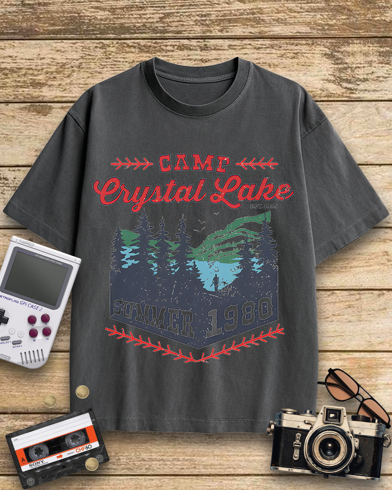 TheRetroTee Camp Crystal Lake Cotton T-Shirt