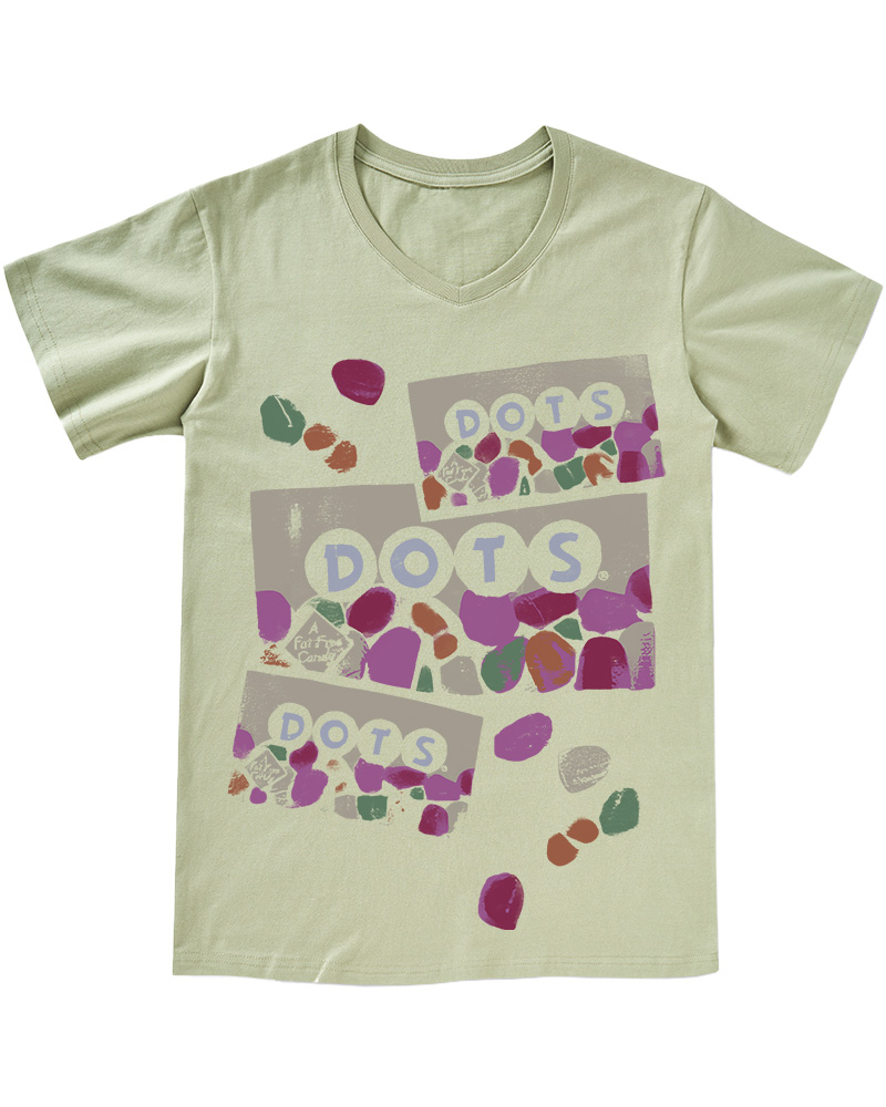 Dots - Logo Juniors V-neck T-Shirt