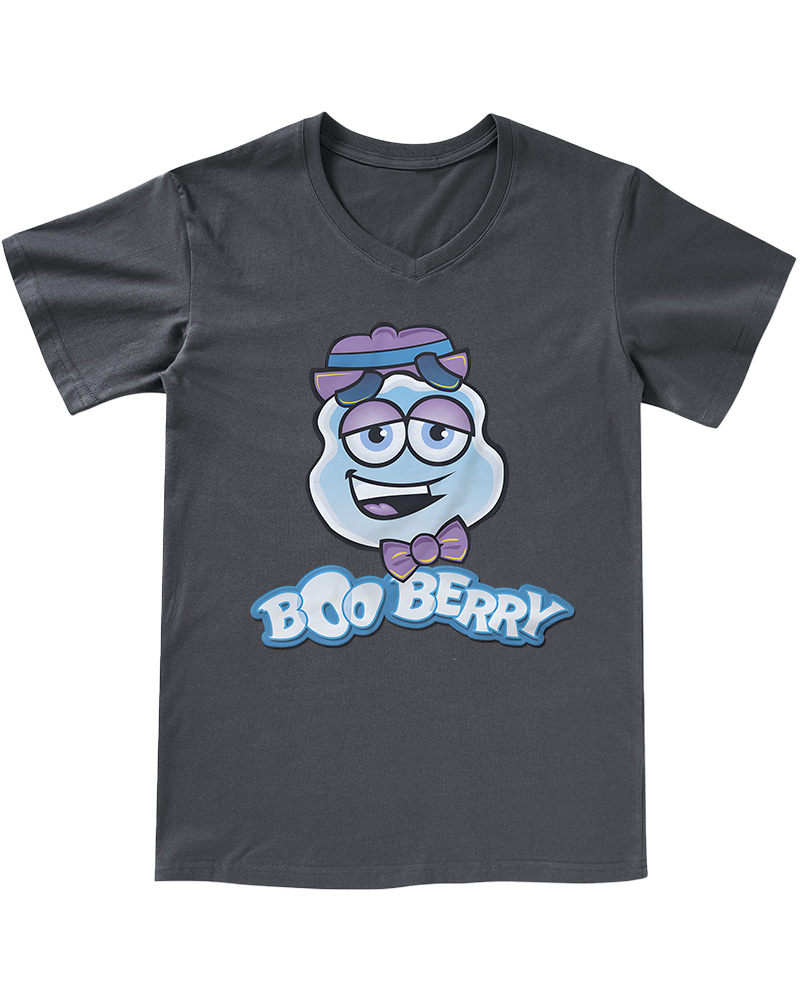 TheRetroTee Boo Berry 1960s V-neck T-Shirt