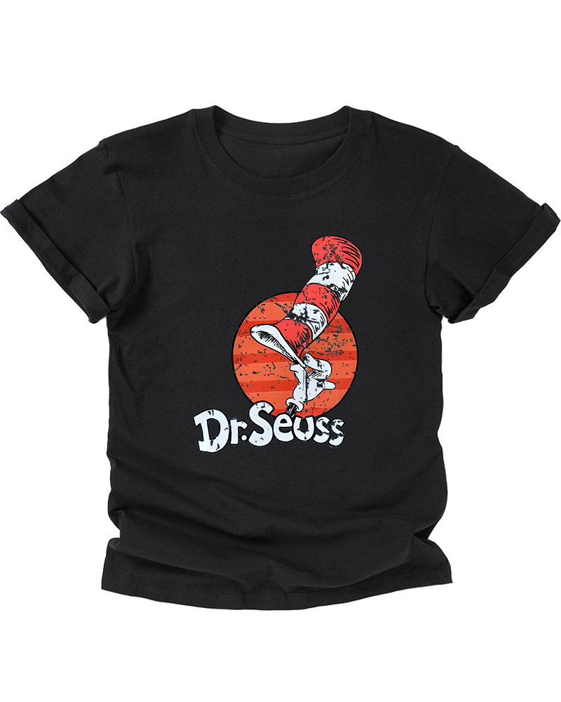 TheRetroTee Dr. Seuss Cat in the Hat 1950s Kids T-Shirt
