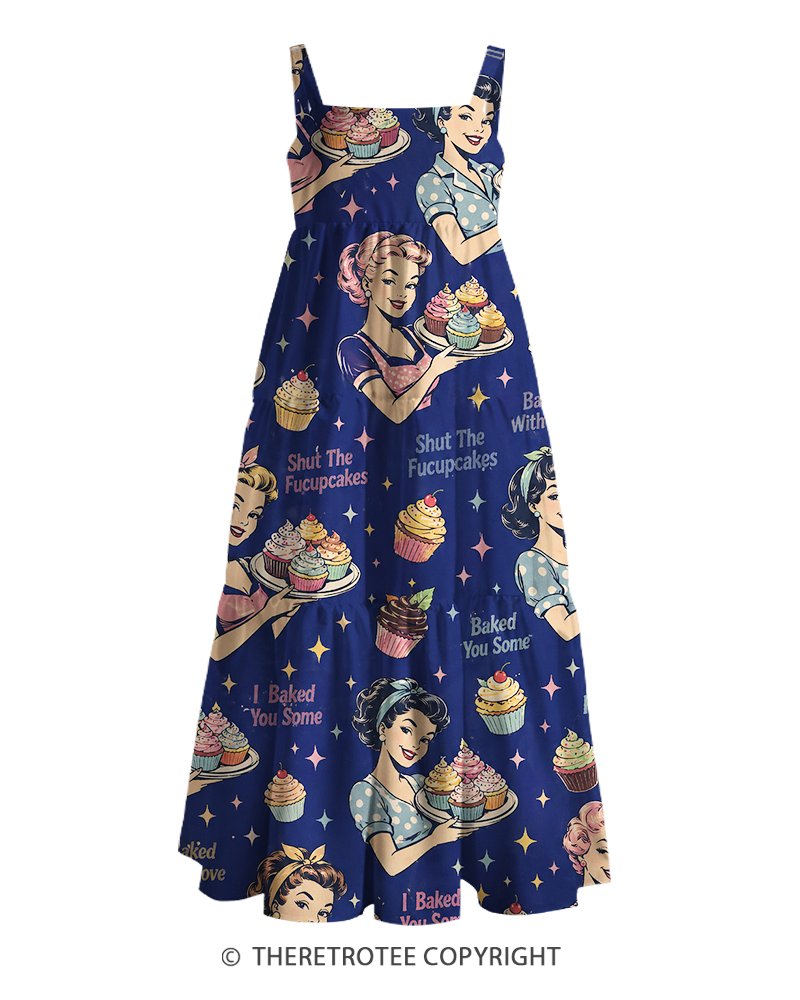 TheRetroTee ——  Vintage Straps Maxi Dress