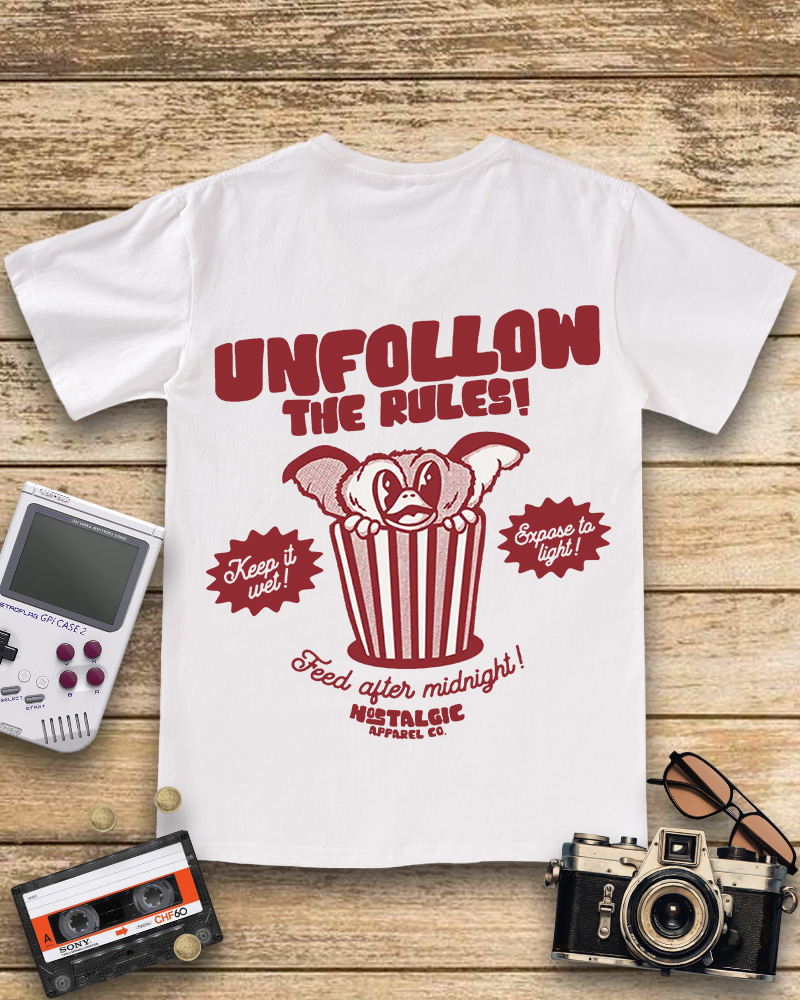 TheRetroTee Unfollow the Rules  V-neck T-Shirt