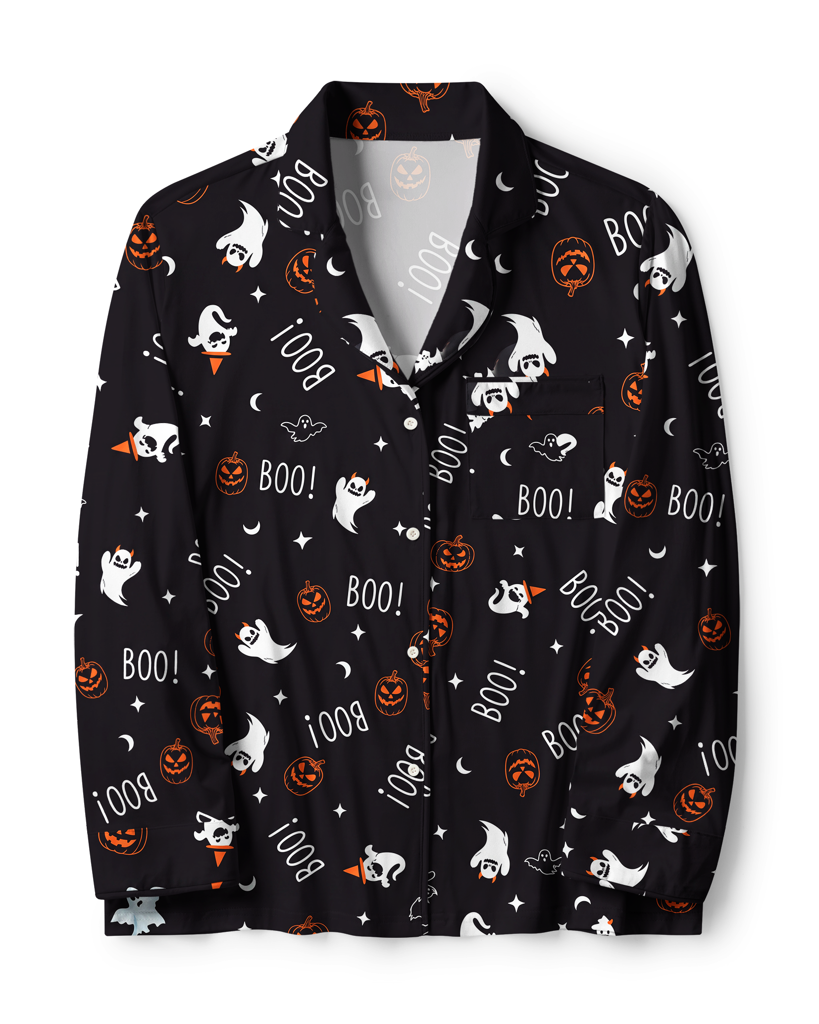 TheRetroTee Boo Ghost Pumpkin Vintage Pajama Set