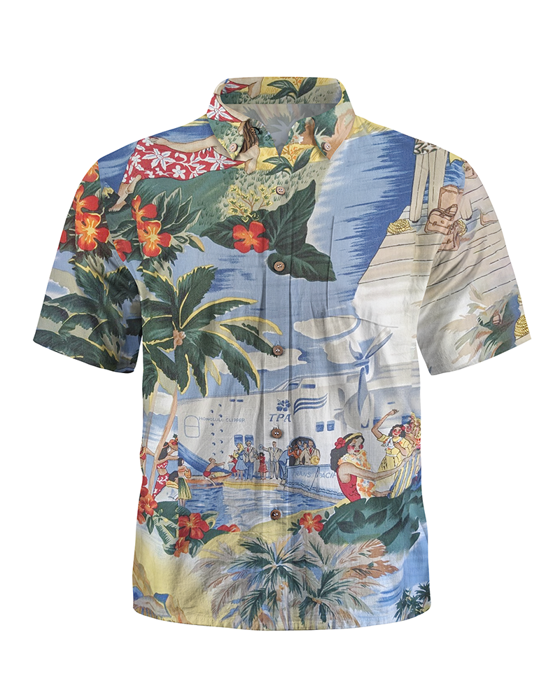 TheRetroTee Transpacific 40's Hawaiian Shirt