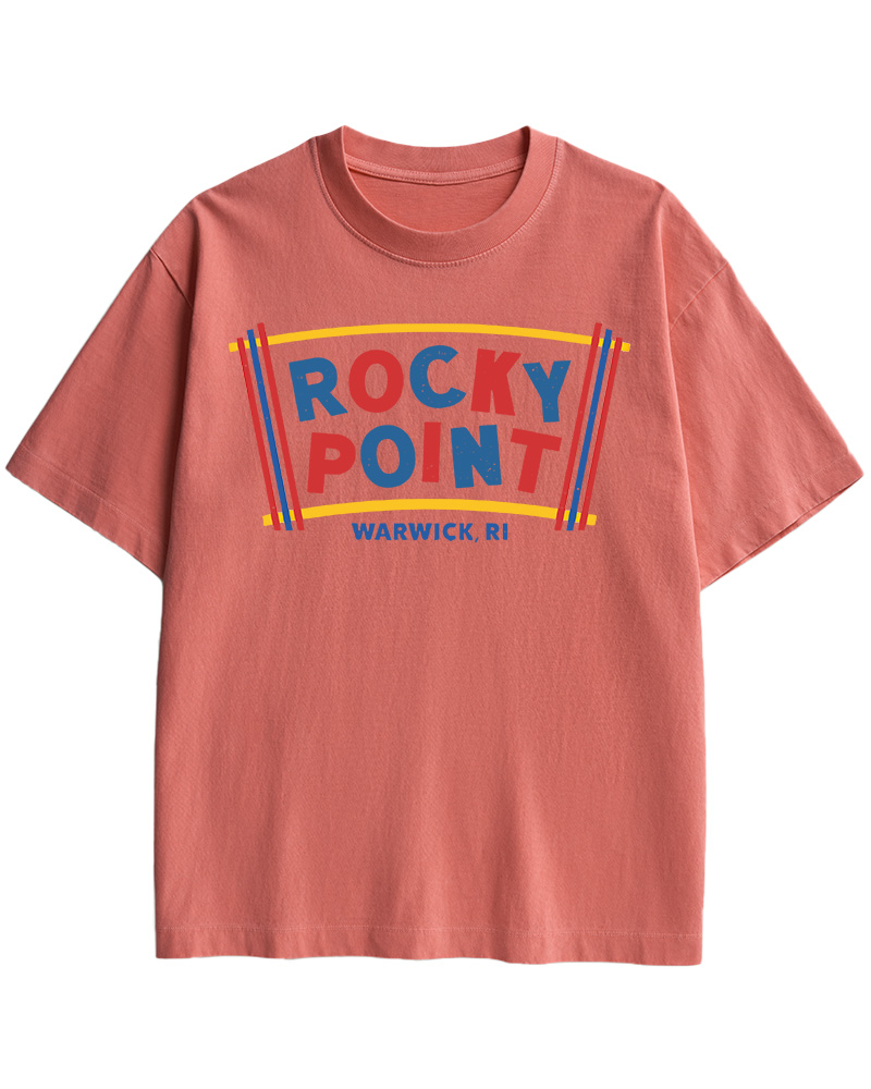 TheRetroTee Rocky Point 1980s Cotton T-Shirt