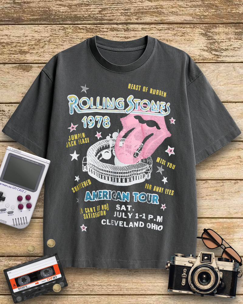 TheRetroTee Rolling Stone 1978 American Tour Nostalgic T-Shirt