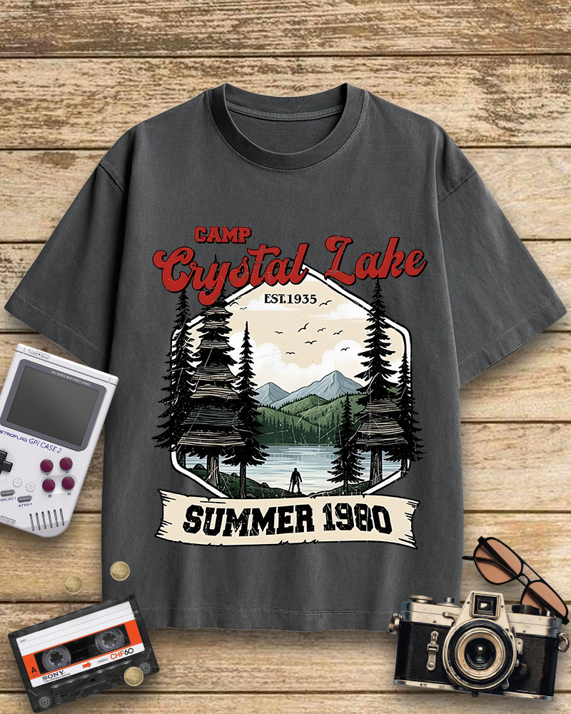 TheRetroTee Friday the 13th Jason Voorhees 1980s Cotton T-Shirt