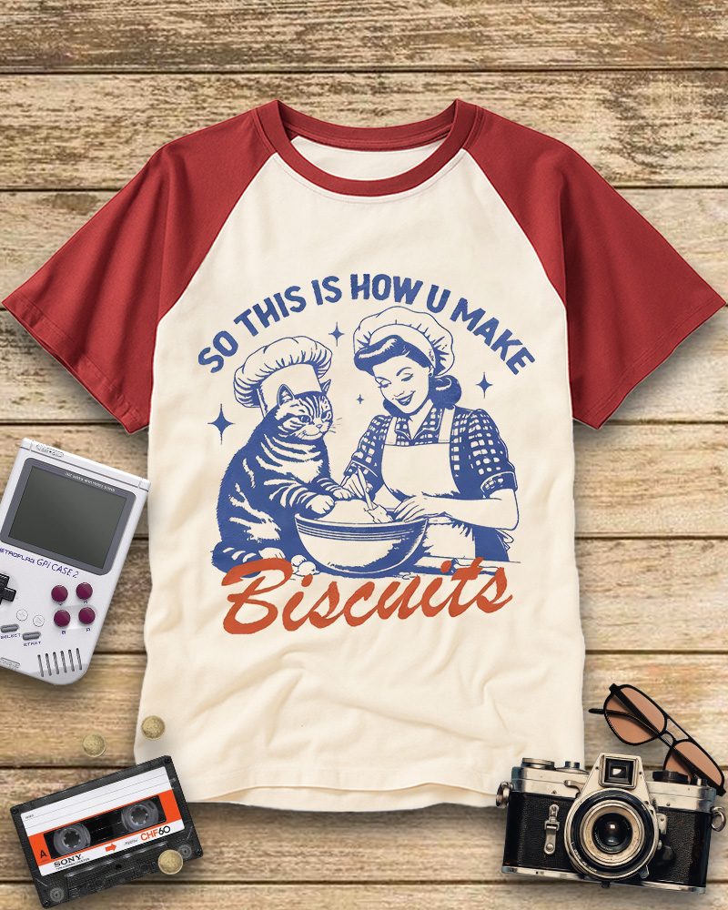 TheRetroTee Cat Mom Raglan Baseball T-Shirt