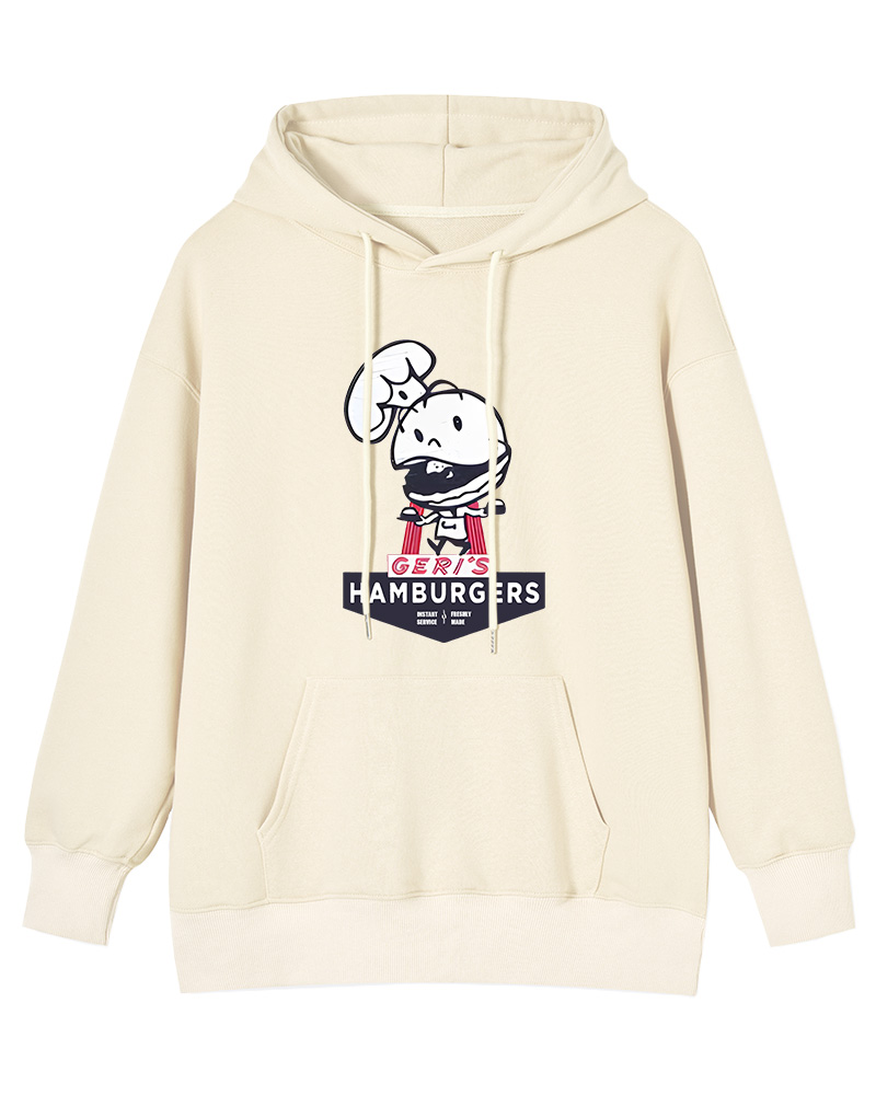 TheRetroTee Geri's Hamburgers Rockford 1970s Cotton Hoodie