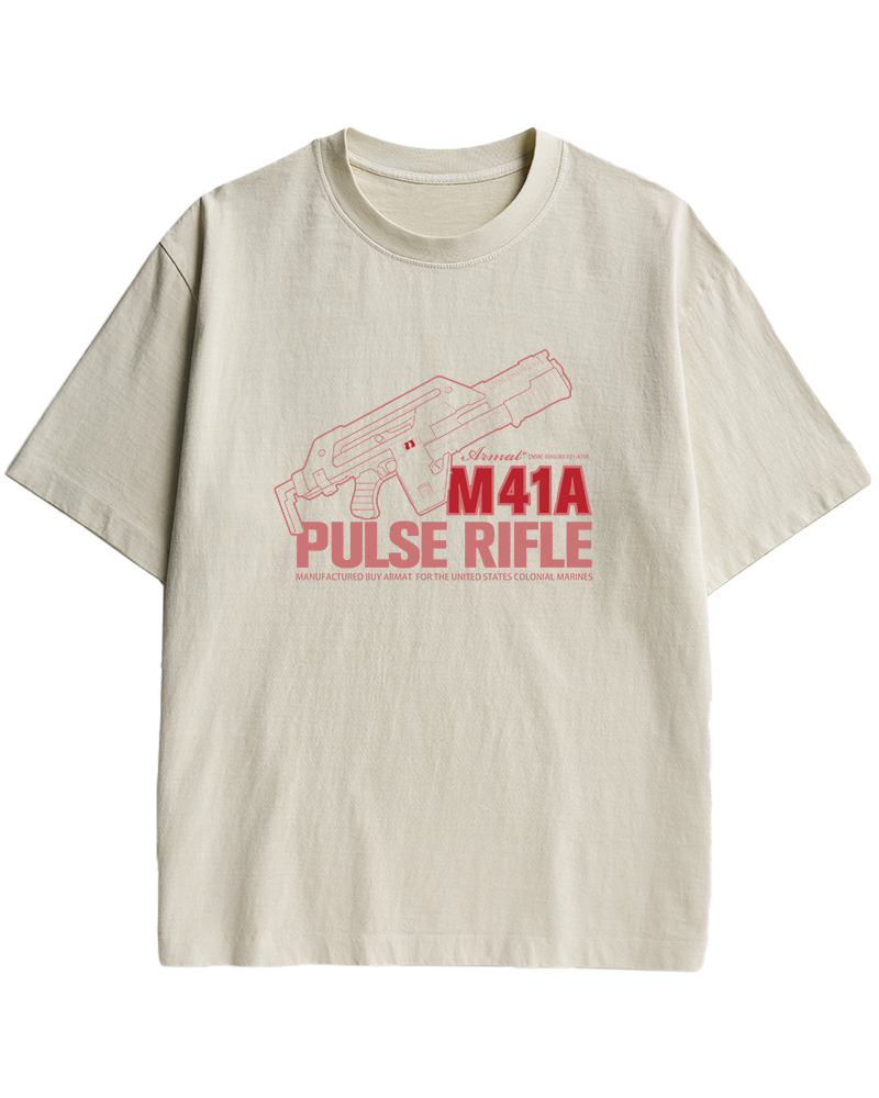 TheRetroTee M41A Pulse Rifle 1980s Cotton T-Shirt