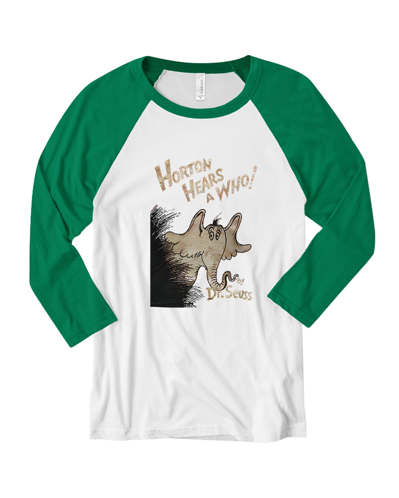 TheRetroTee Elephant and Adventure Long Sleeve Raglan T-Shirt