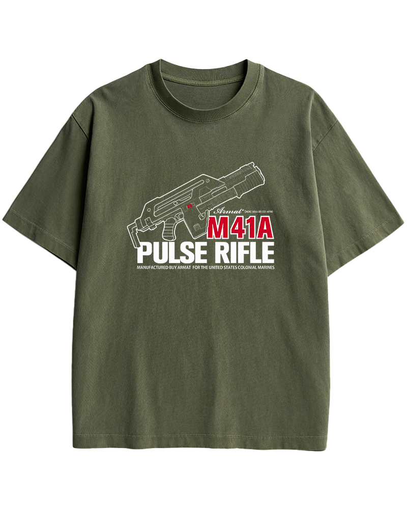 TheRetroTee M41A Pulse Rifle 1980s Cotton T-Shirt