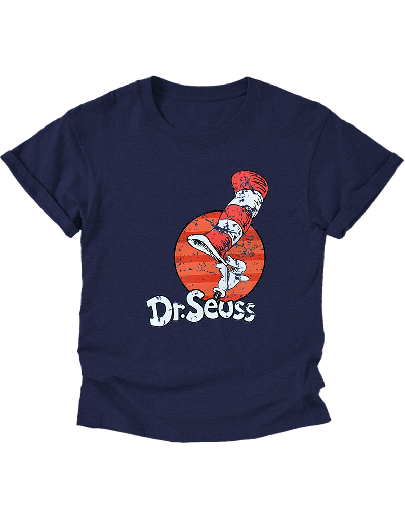TheRetroTee Dr. Seuss Cat in the Hat 1950s Kids T-Shirt