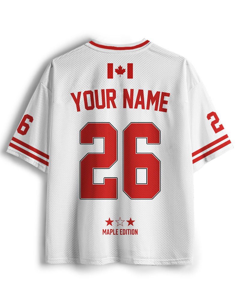TheRetroTee Custom Canada Soccer Mesh Jersey