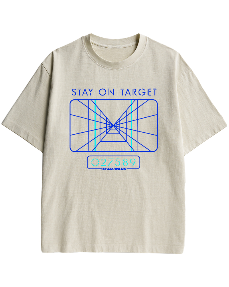 TheRetroTee Stay On Target 1970s Cotton T-Shirt