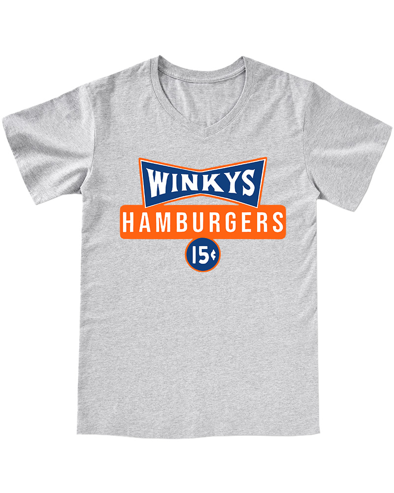 TheRetroTee Winky's 15-cent 1970s V-neck T-Shirt