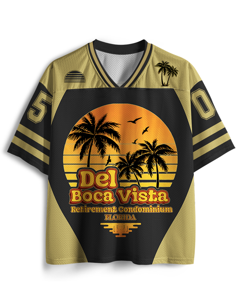 TheRetroTee Del Boca Vista 1990s Mesh Jersey