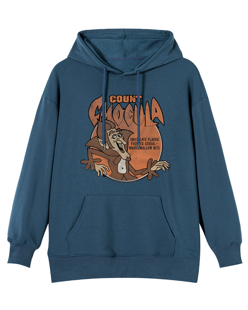 TheRetroTee Chocolate Cereal Count 1970s Nostalgic Cotton Hoodie