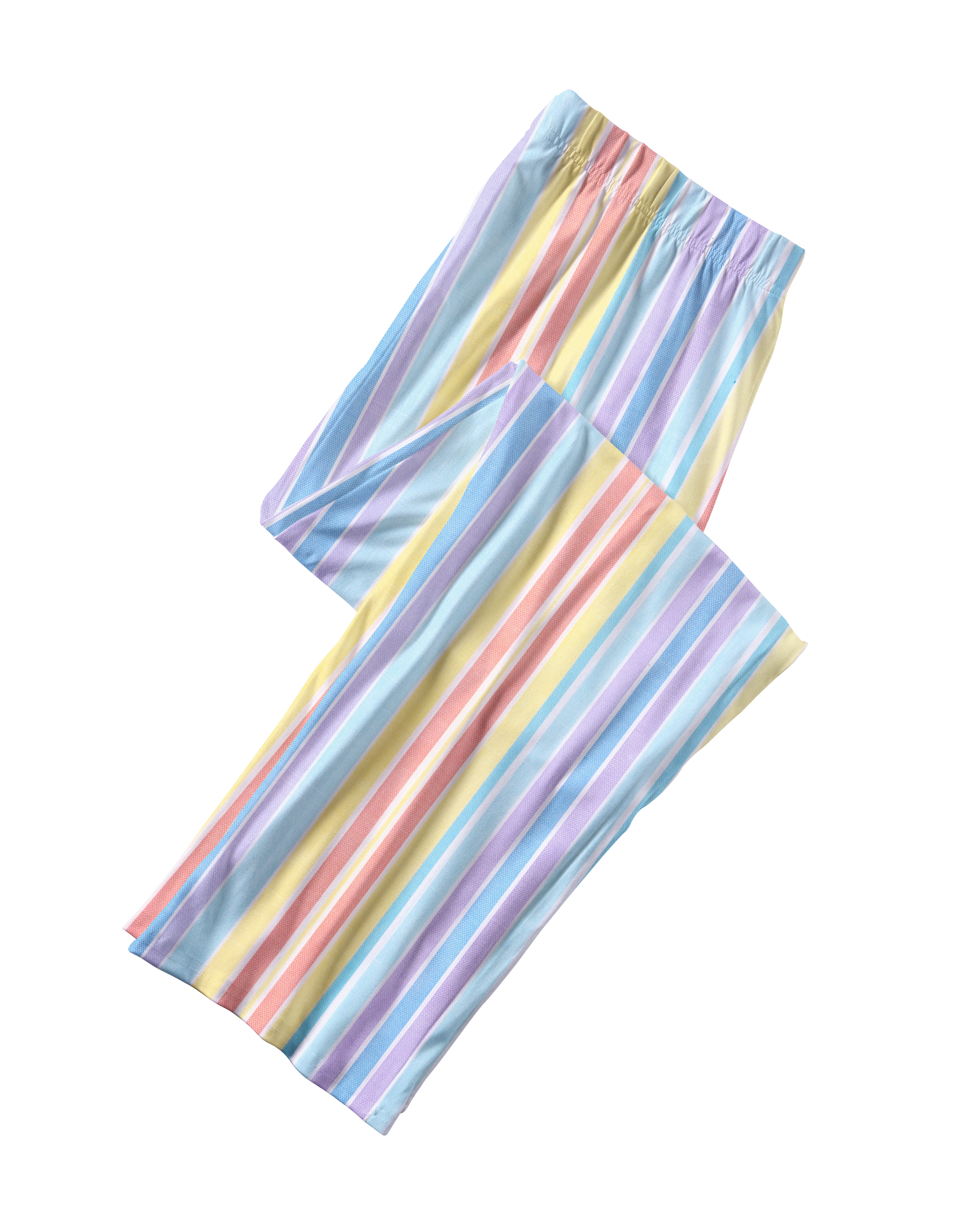 TheRetroTee Bright Pastel Stripes Vintage Pajama Set