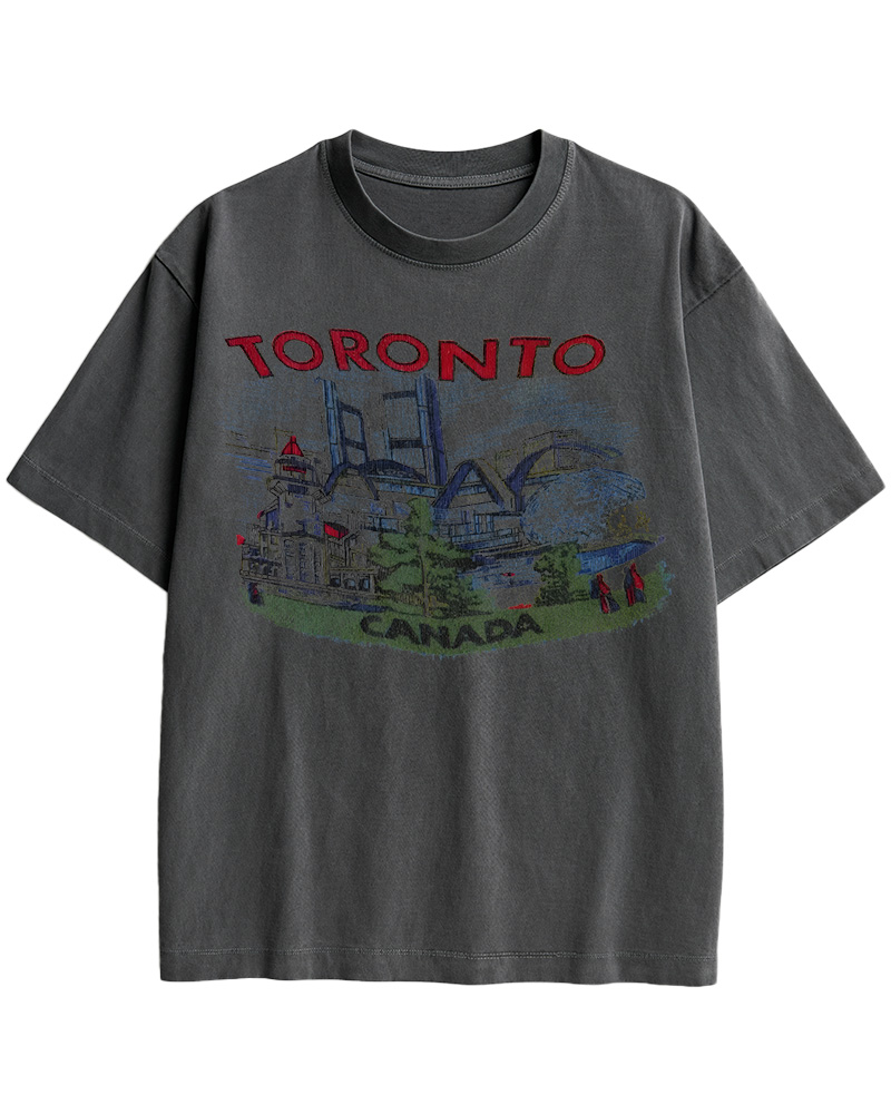 TheRetroTee 1960s Toronto souvenir Cotton T-Shirt