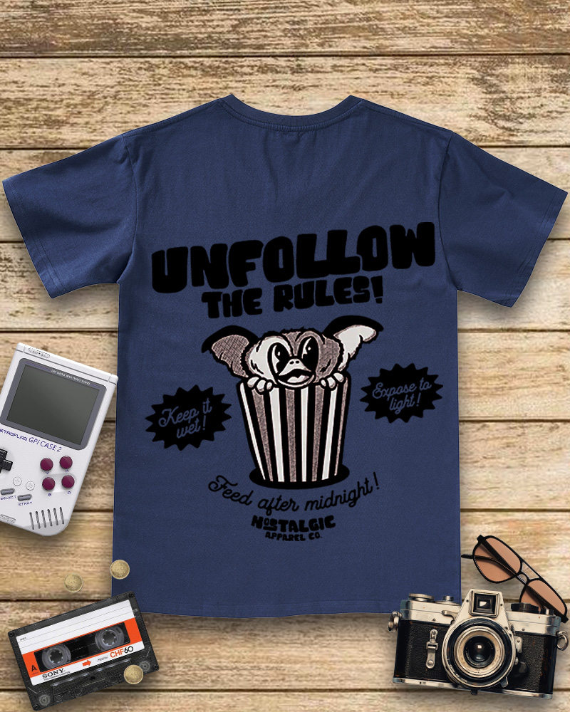 TheRetroTee Unfollow the Rules  V-neck T-Shirt