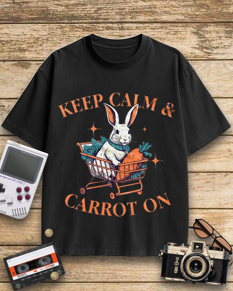 TheRetroTee Funny Rabbit Cotton T-Shirt
